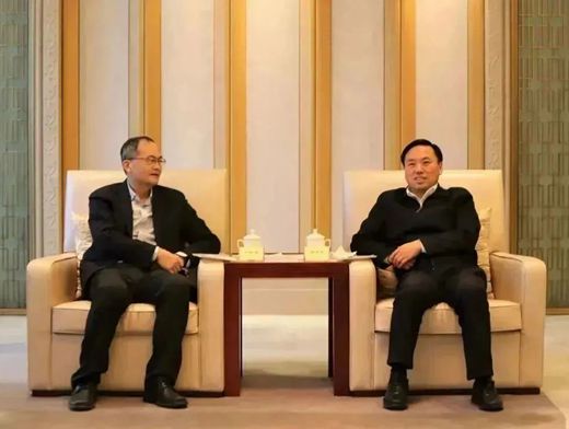 Yang Yongqing, Secretary of the Party Committee and Chairman of SUMEC, led a team to visit Xing Zhengjun, Mayor of Lianyungang City