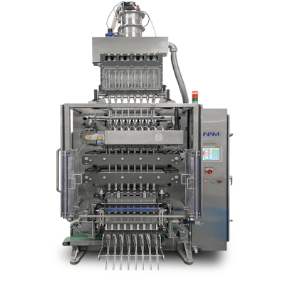 Powder back packaging machine